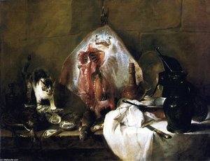 The Ray — Jean-baptiste-siméon Chardin, Baroque Still Life
