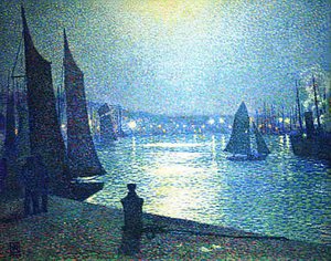 Moonlight Night In Boulogne — Theo Van Rysselberghe