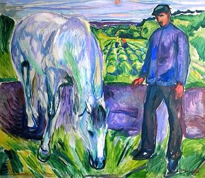 El Hombre Con El Caballo — Edvard Munch