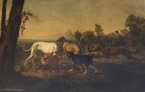 Hunting Scene — Abraham Danielsz Hondius