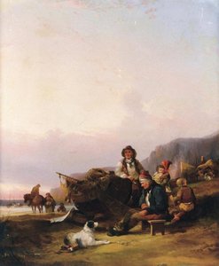 Mending The Nets — William Shayer Senior