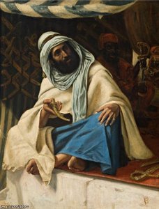 An Arabian Dealer — Frederick Goodall, Baroque