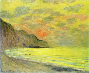 Sunset, Foggy Weather, Pourville — Claude Monet, Impressionism