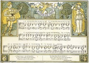 O Mistress Mine, Where Are You Roving — Walter Crane