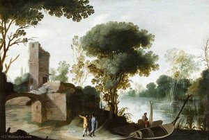 Landscape With Figures — Agostino Tassi