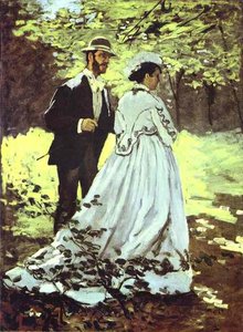 The Walkers (bazille And Camille) — Claude Monet