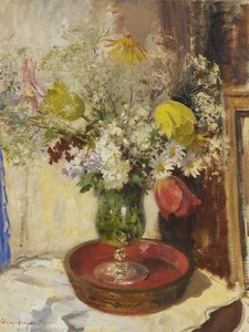 Flowers In A Vase — Edward Seago