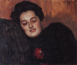 Portrait Of A. I. Yemelyanova — Vasily Ivanovich Surikov
