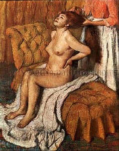 Woman Having Her Hair Combed — Edgar Degas, Impressionism