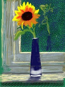 Fresh Flowers — David Hockney