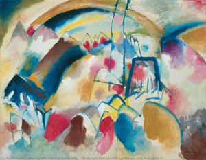 Landschaft Mit Kirche (landschaft Mit Roten Flecken I) — Wassily Wassilyevich Kandinsky, Lyrische Abstraktion
