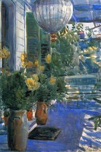 Veranda Of The Old House — Frederick Childe Hassam