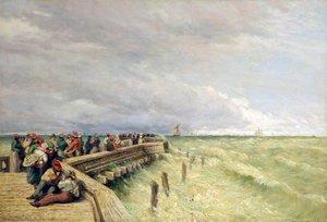 Calais Pier — David Cox The Elder