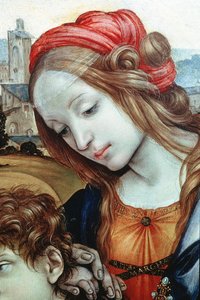 Holy Family [detail] — Filippino Lippi