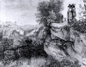 View Of Salzburg And The Hohensalzburg Fortress Fom The Mönschberg — Ferdinand Olivier, Nazarene Movement