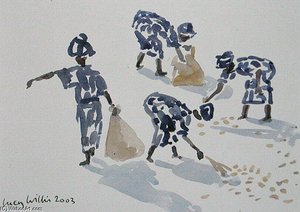 Clearing Leaves, Senegal — Lucy Willis