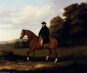 A Gentleman And His Bay Hack — John Nost Sartorius, Neoclassicism