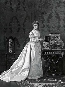 Lady In A Satin Gown, (painting) — Edwin Howlan