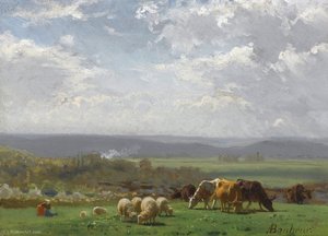 Paturage En Auvergne — Auguste François Bonheur