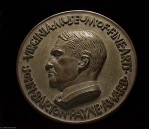 John Barton Payne Award, Virginia Museum Of Fine Arts, Obverse — Paul Manship