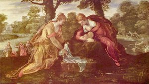 El Hallazgo De Moisés — Jacopo Tintoretto