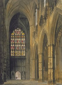Interior View Of Westminster Abbey Looking Towards — Frederick Mackenzie
