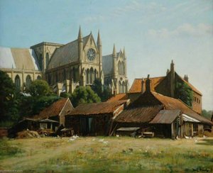 Beverley Minster From The Hall Garth — Frederick William Elwell