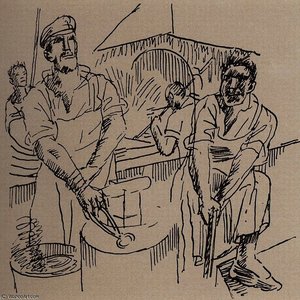 In The Smithy — Kuzma Petrov-vodkin