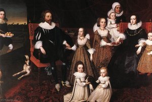 Sir Thomas Lucy And His Family — Cornelis Janssens Van Ceulen