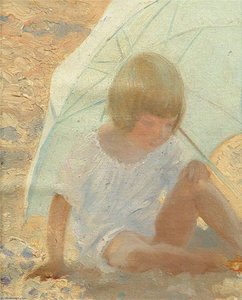 Mary Under Sunshade — Louis Ginnett