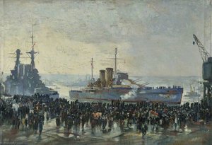 The Return Of Hms 'exeter' — Charles Ernest Cundall