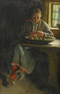Peeling Potatoes — Anders Leonard Zorn