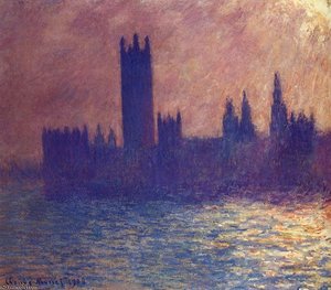 Houses Of Parliament, Sunlight Effect — Claude Monet, Impressionism
