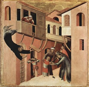 Blessed Agostino Novello Altarpiece (detail) — Симеон Матињи, International Gothic Style