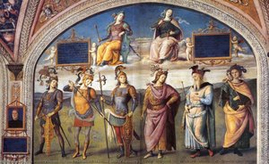 Famous Men Of Antiquity (2) — Pietro Perugino (pietro Vannucci)