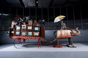 Elephant Cart — Nam June Paik, Electronic Superhighway