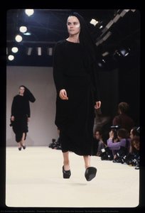 Runway Photograph Of Comme Des Garçons, Spring/summer 1984 Collection — Rei Kawakubo