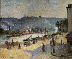 Die Kais Von Rouen — Camille Pissarro
