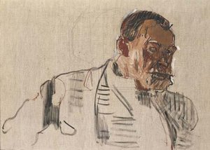 Selfportrait, Study — Ferdinand Hodler