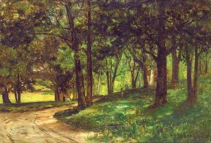 Untitled (landscape With Trees), (painting) — Edward Mitchell Bannister