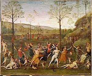 Le Combat De L'amour Et De La Chastete — Vannucci Pietro (le Perugin), Italian Renaissance