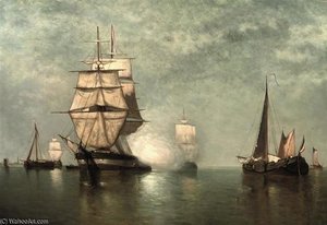 A Tall Ship Saluting — Paul Jean Clays