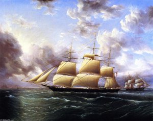 The Clipper — James Edward Buttersworth, Romanticism