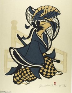 Dancing Prince Genji — Tsukioka Yoshitoshi
