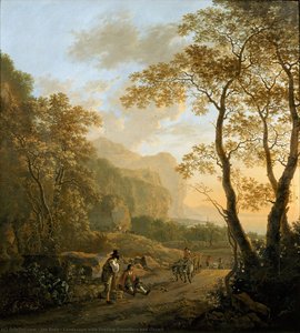 Landscape With Resting Travellers And Oxcart — Jan Both