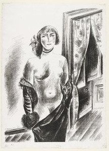 Semi Nude, Standing — Yasuo Kuniyoshi