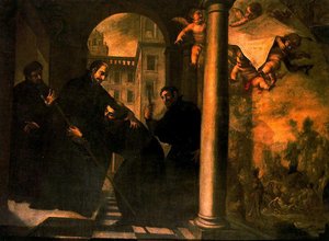 San Ignacio Despidiéndose De San Francisco Javier — Juan De Valdés Leal, Baroque