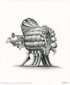 Clock Monster — Jacek Yerka
