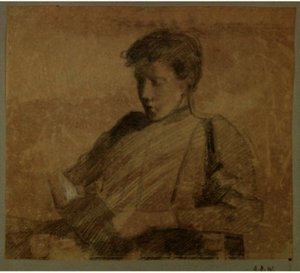 Anna Reading — Julian Alden Weir