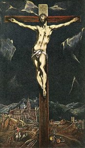 Cristo En Agonía Sobre La Cruz — El Greco